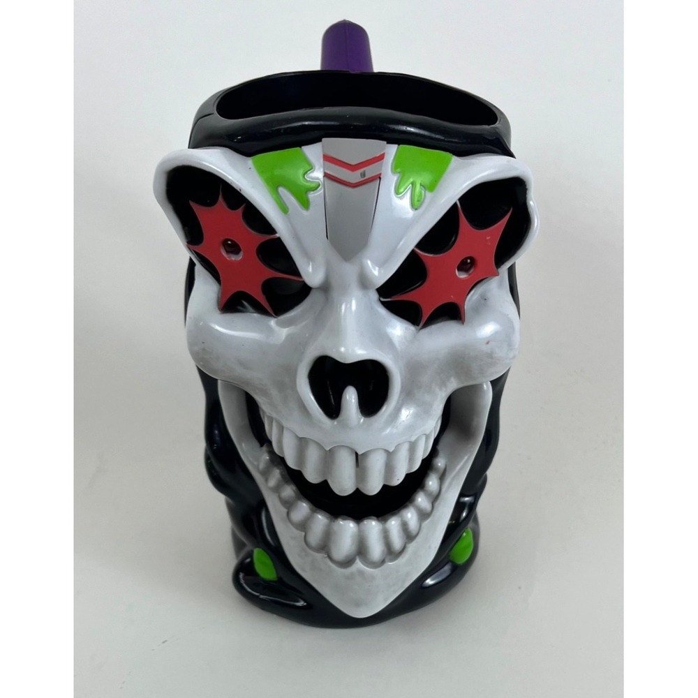 Grave Digger Monster Jam 6" Light Up Skull Mug Feld Entertainment Purple Black